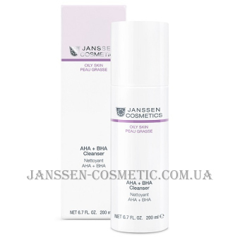 JANSSEN Oily Skin New AHA+BHA Cleanser - Очищуюча емульсія з кислотами